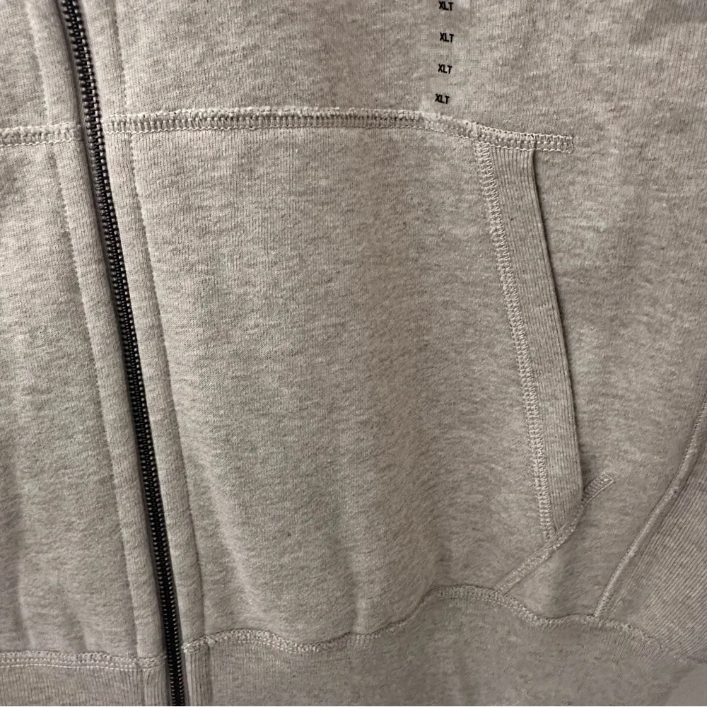 Polo Ralph Lauren Waffle Knit Hoodie Full Zip Jacket Gray Men's XLT Gray NWT - Picture 4 of 7